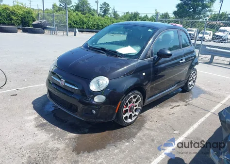2012 Fiat 500 Sport from USA, damaged, VIN 3C3CFFBR5CT115523